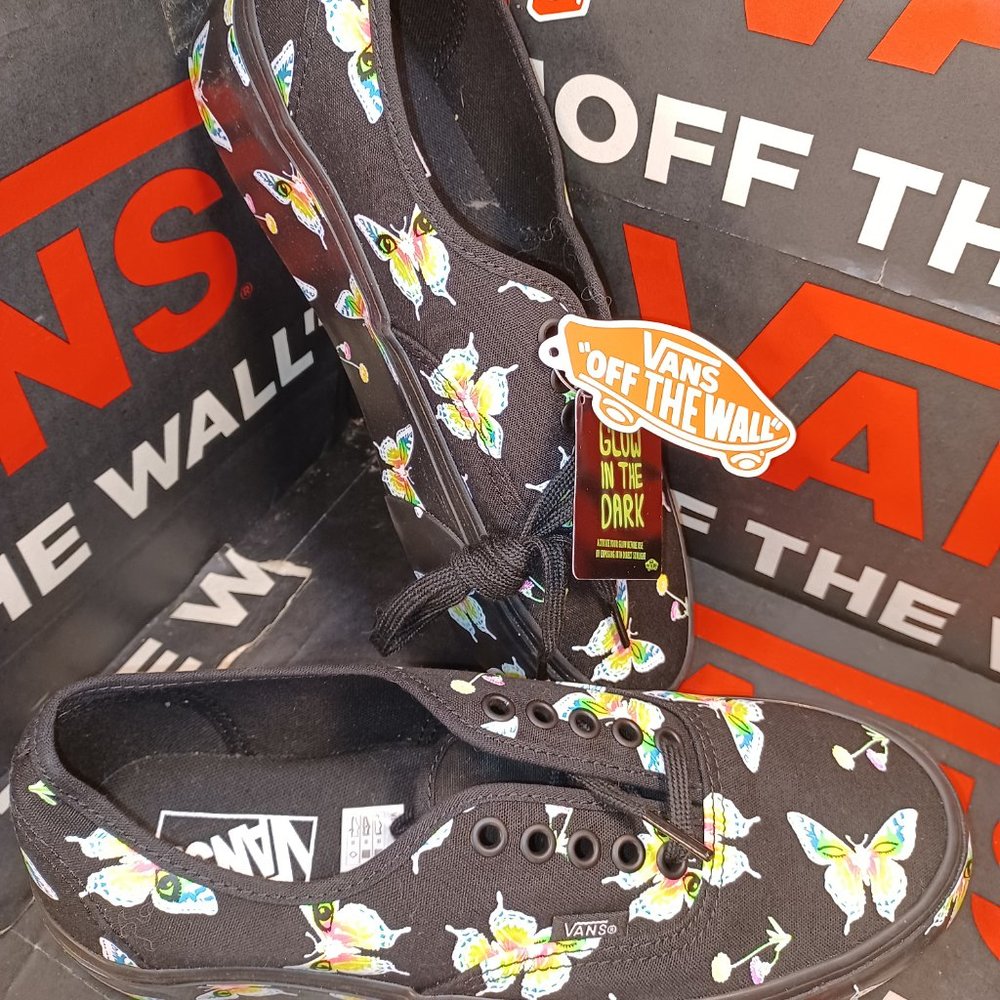 Vans Men's 4.5/Women's 6 Authentic Stacked Morph Blackout Glow In The Dark